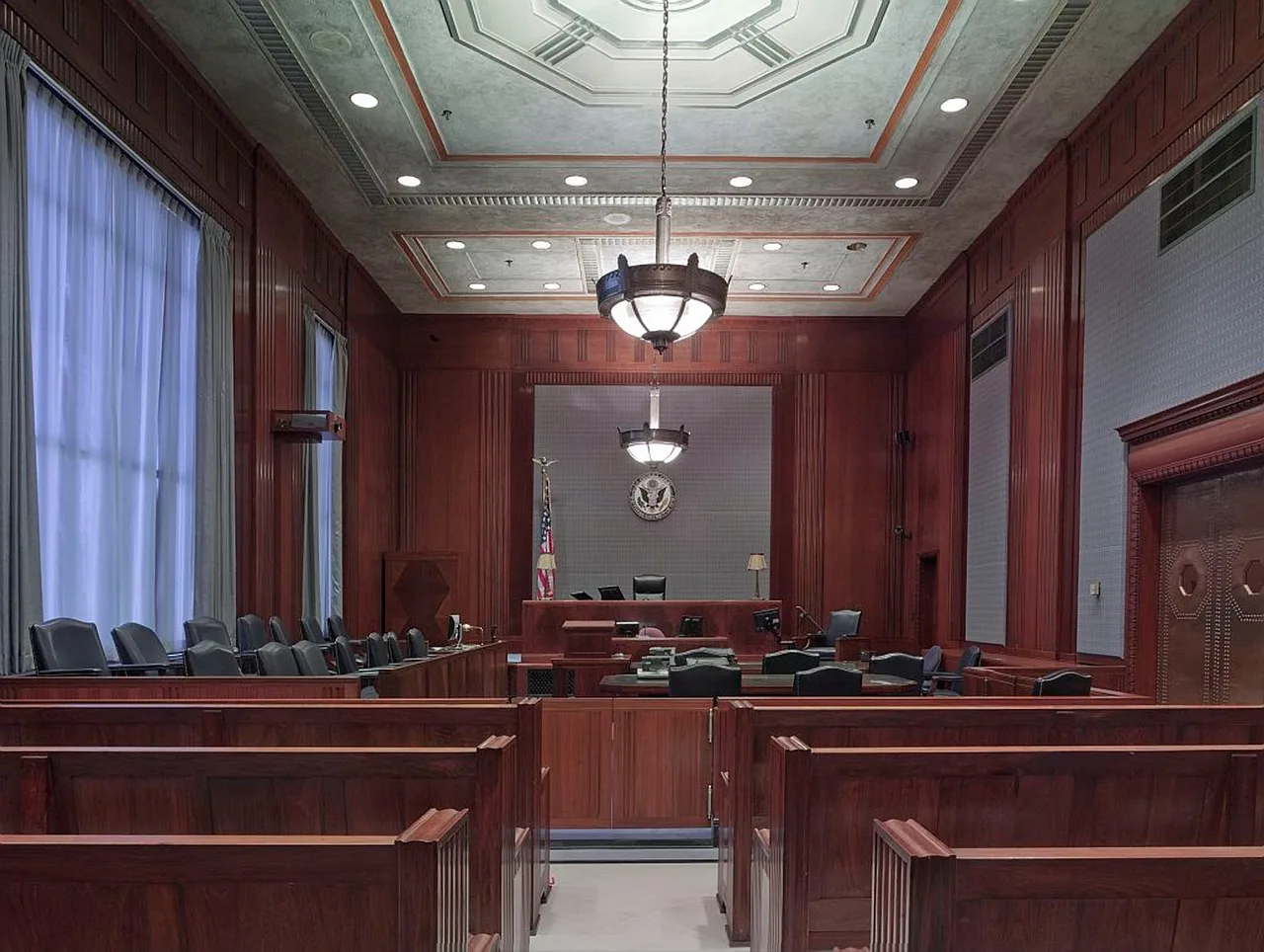 courtroom, benches, seats, law, justice, lighting, wood, wooden, inside, indoors, architecture, jury, trial, courtroom, courtroom, courtroom, courtroom, courtroom, law, law. Law firm marketing strategy benchmarks: baselines, ranges and outliers